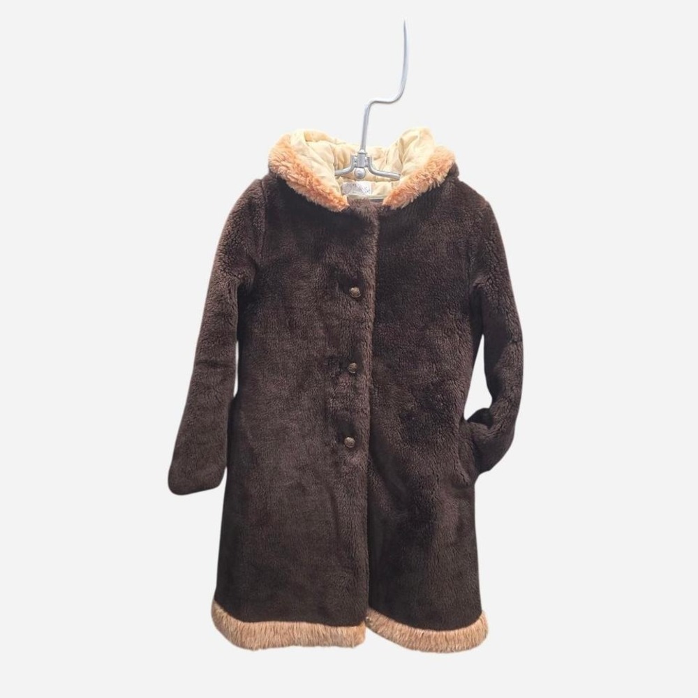 Women's true vintage "teddy bear coat" likely from 50s-60s size small